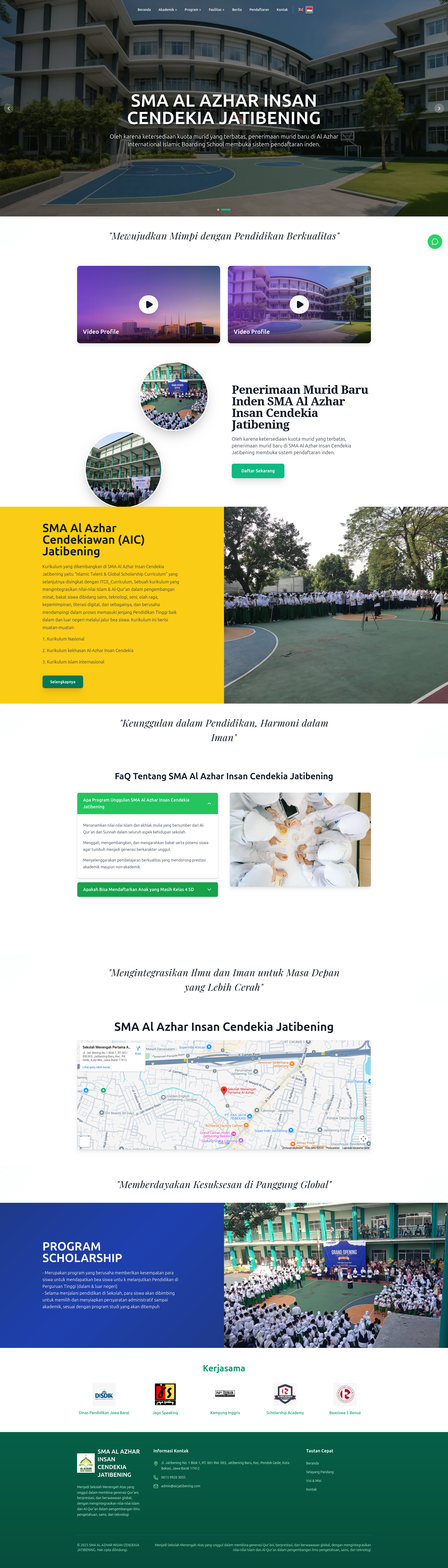 School CMS dashboard preview
