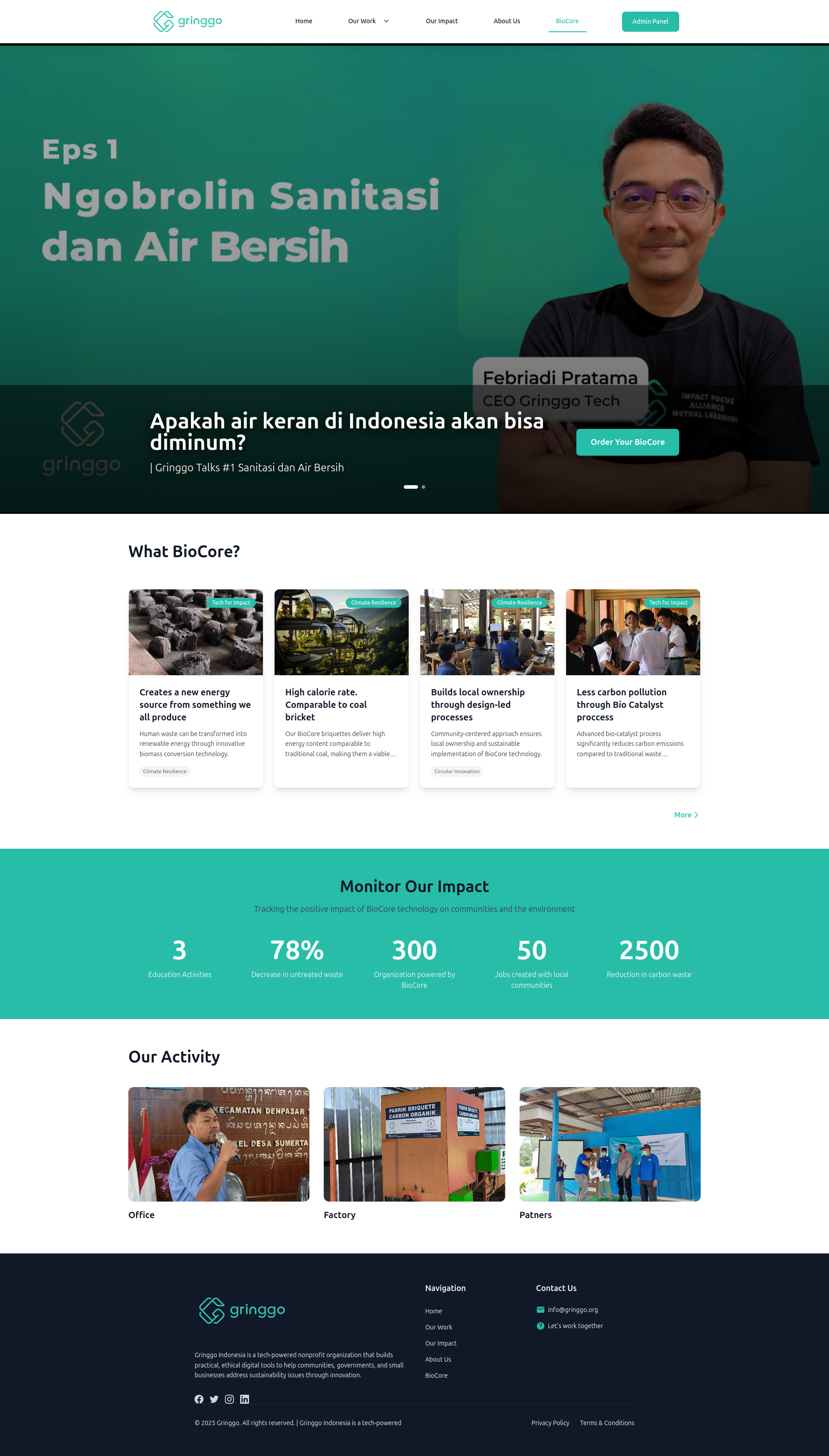 Sustainability platform preview